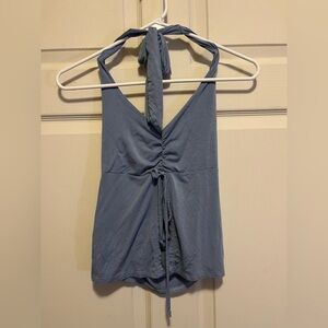 Stylish Blue Halter Top
